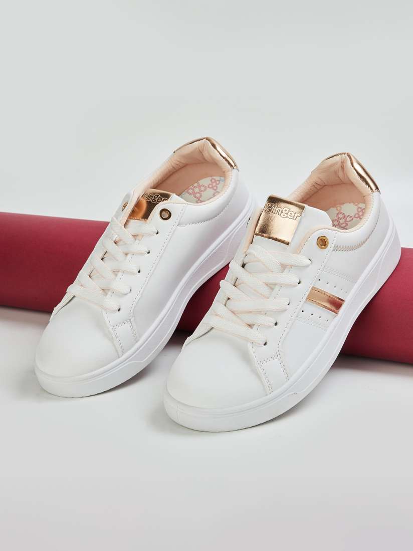 Buy Ginger by Lifestyle Women Perforated Lace Up Sneakers Casual Shoes for Women 24148088 Myntra