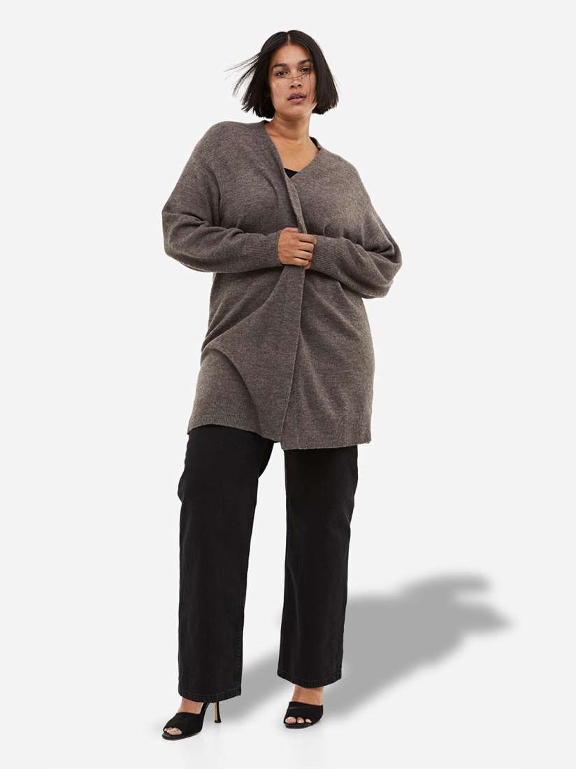 Plus size long sweaters online