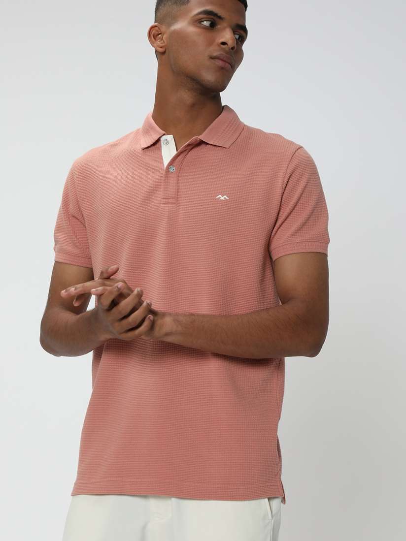 Buy Mufti Polo Collar Slim Fit Cotton Casual T Shirt Tshirts for Men 24155638 Myntra