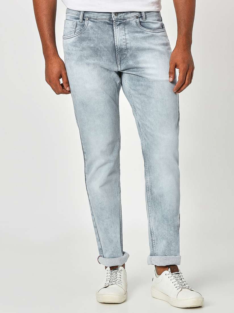 Buy Mufti Men Straight Fit Heavy Fade Stretchable Jeans Jeans for Men 24158144 Myntra
