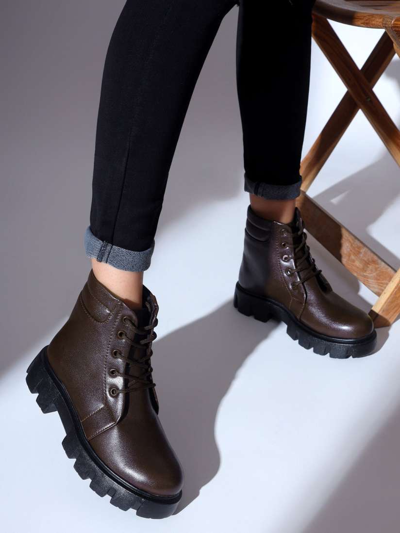 Myntra boots for ladies store