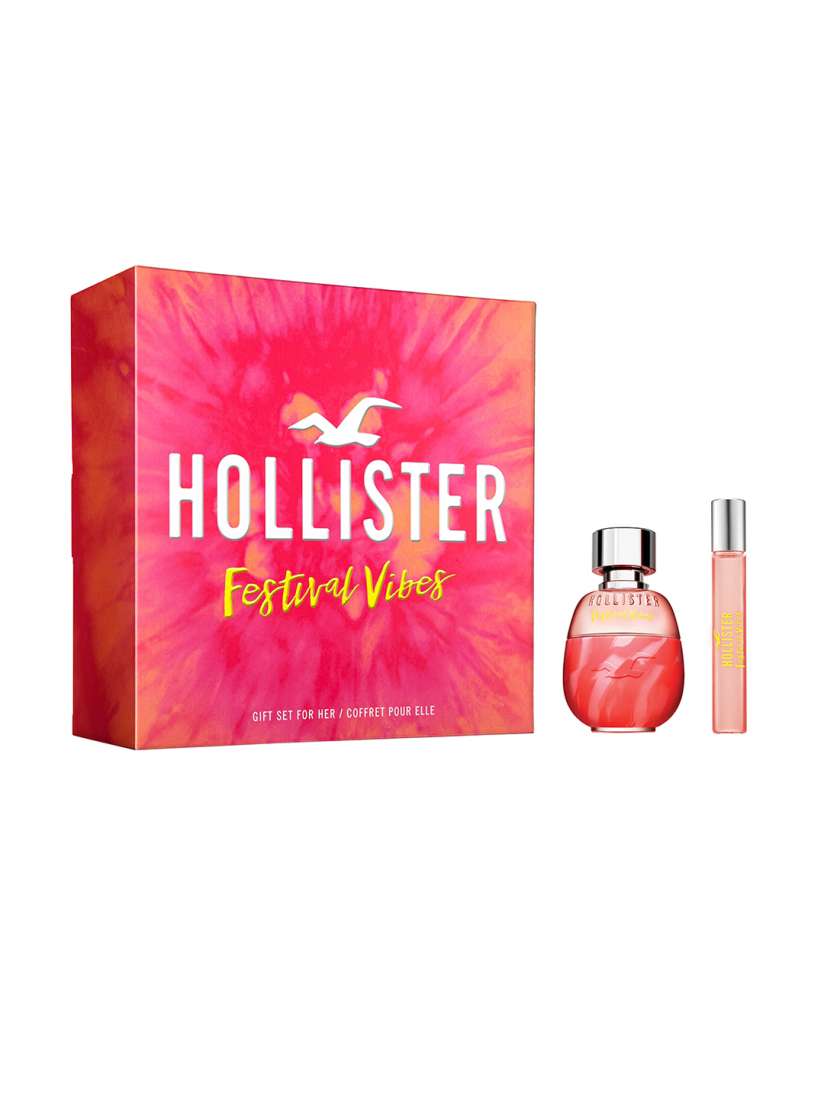 Buy HOLLISTER Women Festival Vibes Long Lasting Eau de Parfum Gift Set 50 ml 15 ml Fragrance Gift Set for Women 24177150 Myntra