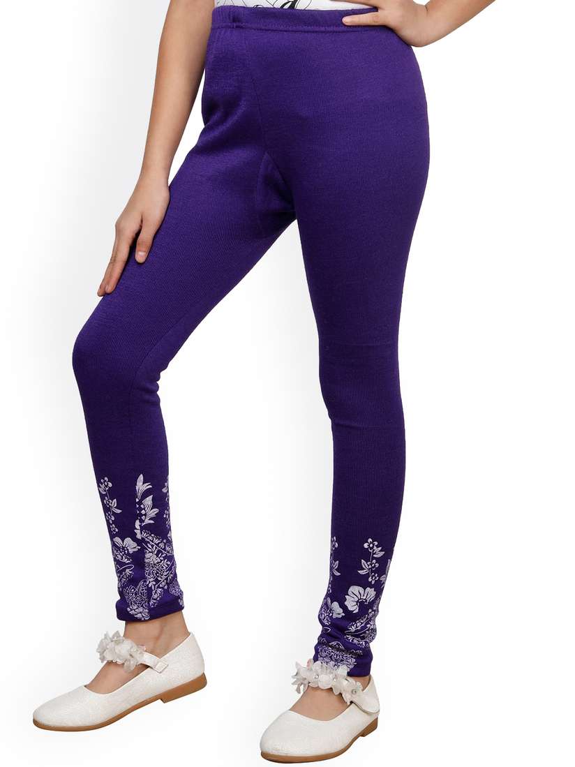 Buy IndiWeaves Girls Pack Of Printed Woolen Ankle Length