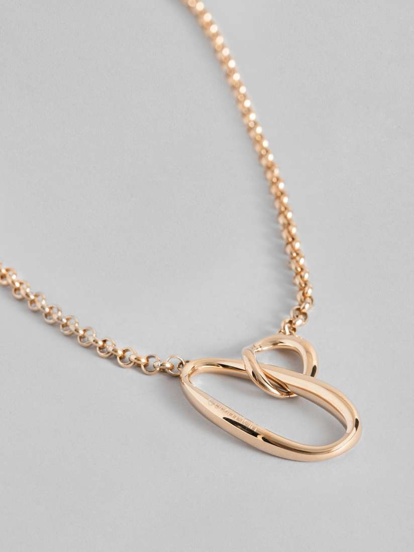 Calvin klein rose gold necklace top