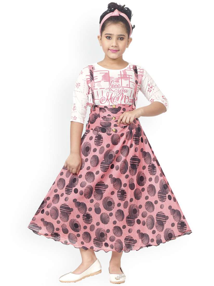 Buy BAESD Girls Abstract Printed Dungaree Skirt Dungarees for Girls 24183774 Myntra