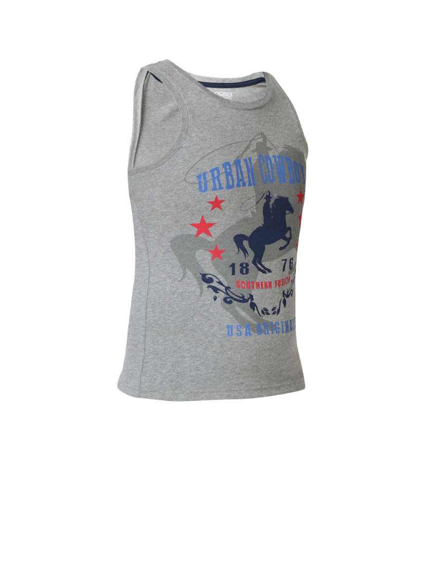 Buy Jockey Boys Grey Printed Vest UB10 0103 10AGM Innerwear Vests for Boys 2419117 Myntra