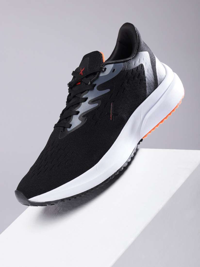 Hrx by hrithik roshan men black running shoes best sale