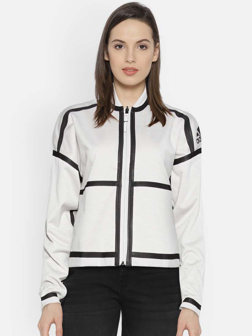 Buy ADIDAS Off White ZNE SO Reversible Sporty Jacket Jackets for Women 2419708 Myntra