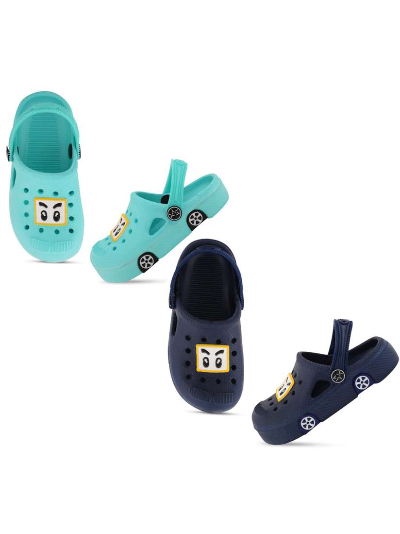 Buy Smartots Kids Set Of 2 Printed Rubber Clogs Flip Flops for Unisex Kids 24198018 Myntra