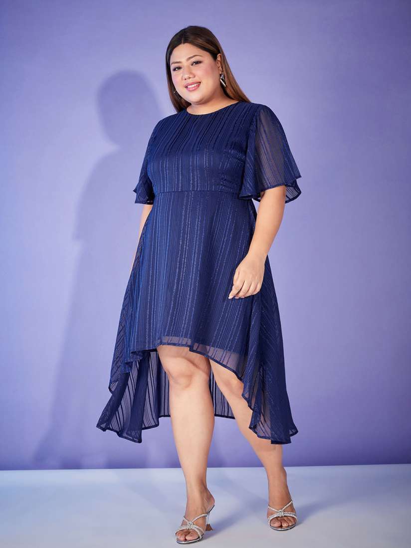 Navy dress curve hot sale