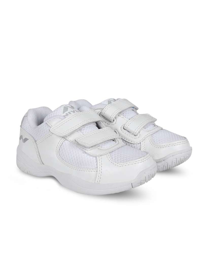 Nivia white school shoes top