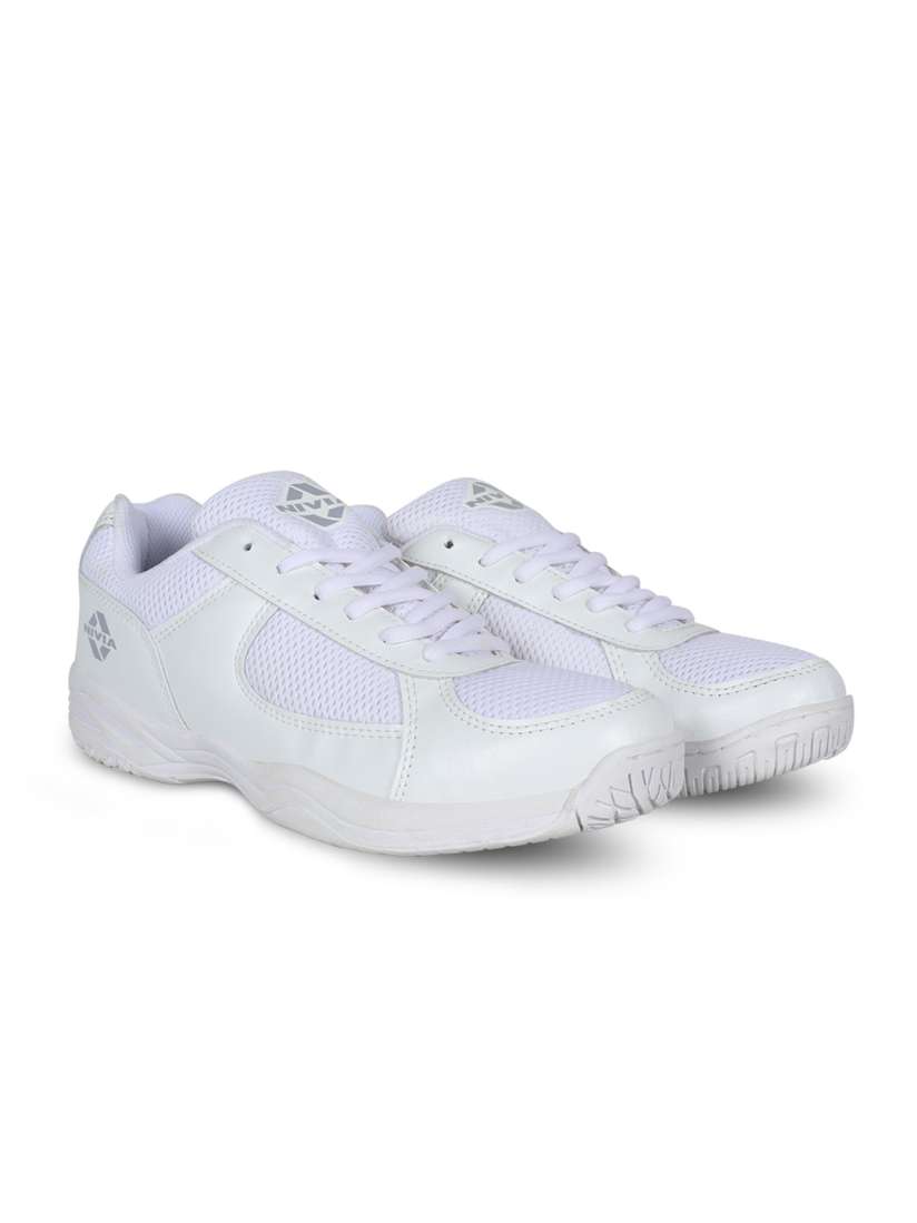 Nivia white shoes sales