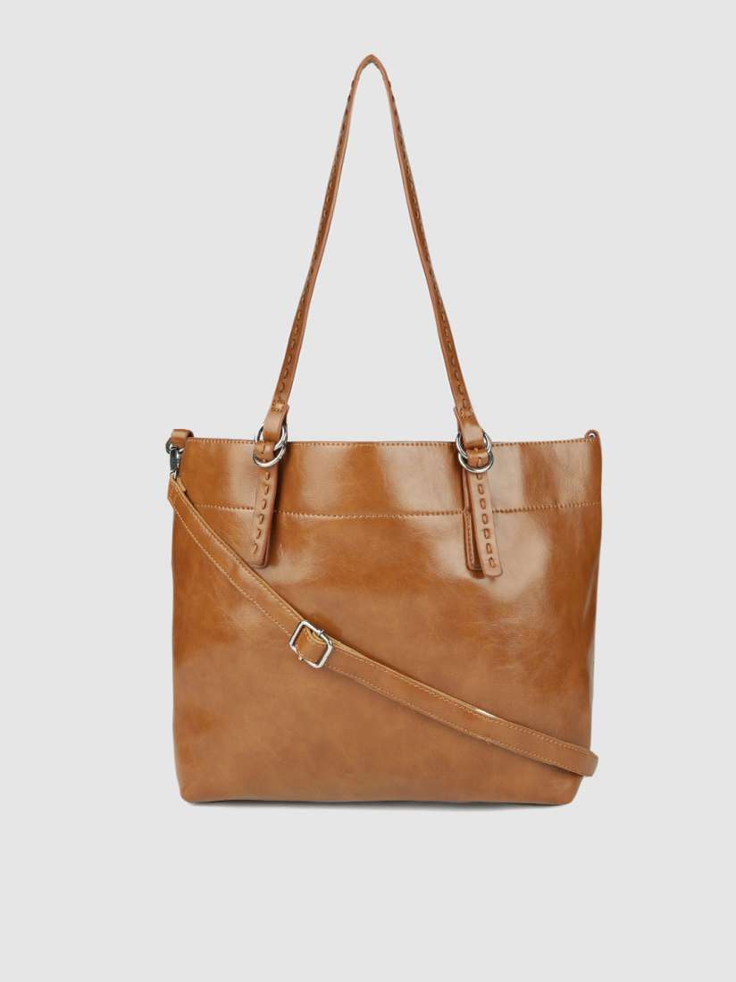 Buy DressBerry Brown Solid Shoulder Bag Handbags for Women 2420891 Myntra