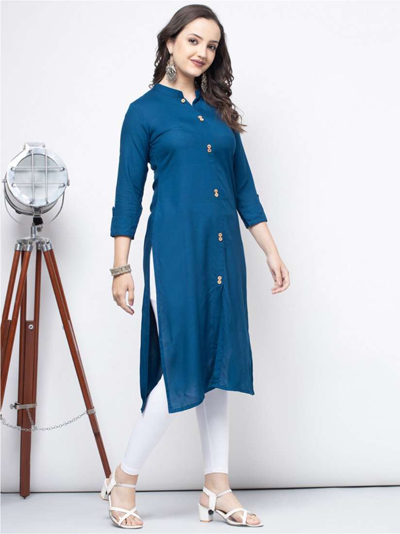 Myntra long straight kurtis online