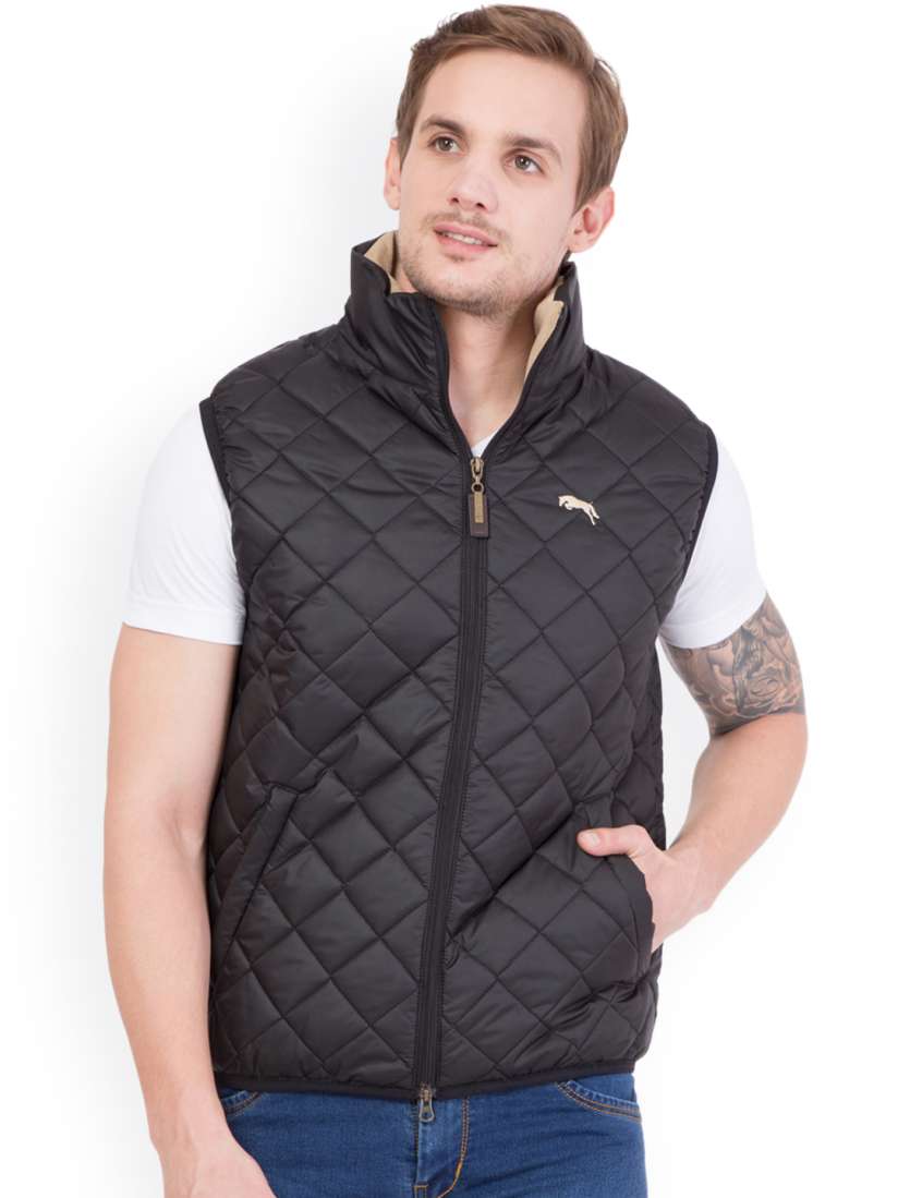 Half sleeve jackets for mens myntra sale