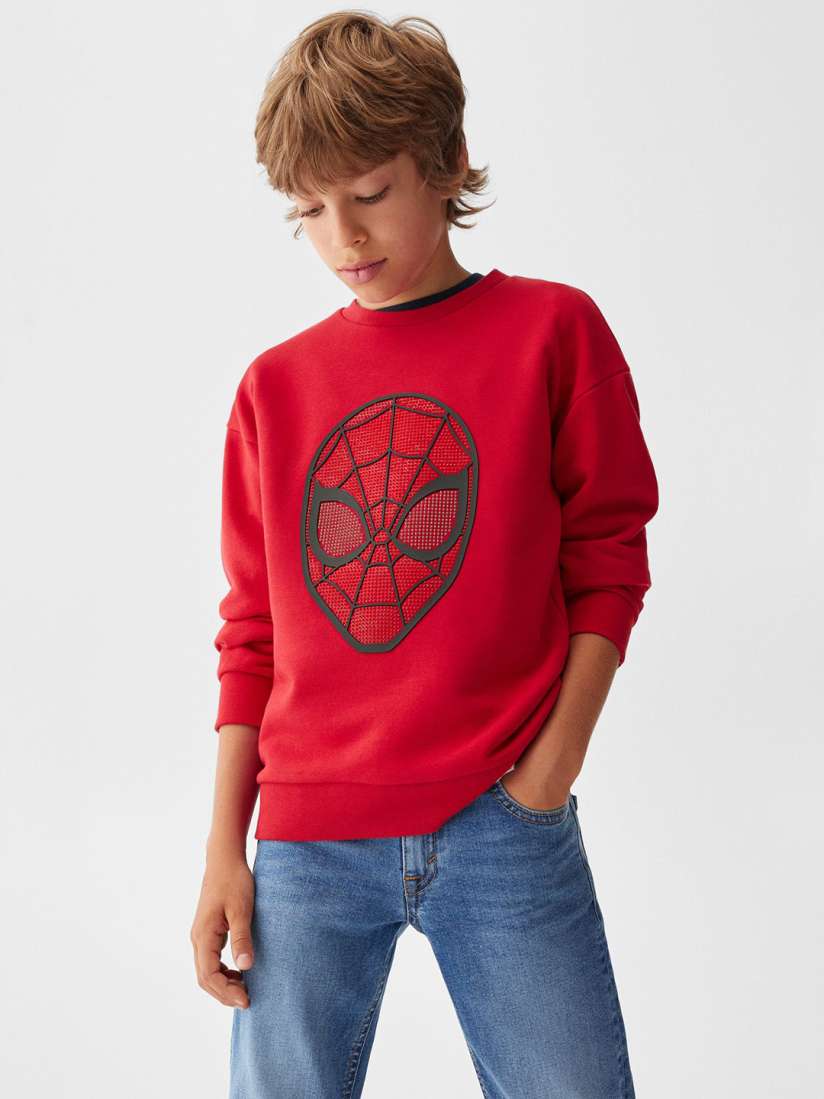Buy Mango Kids Boys Spiderman Printed Sweatshirt Sweatshirts for Boys 24219444 Myntra