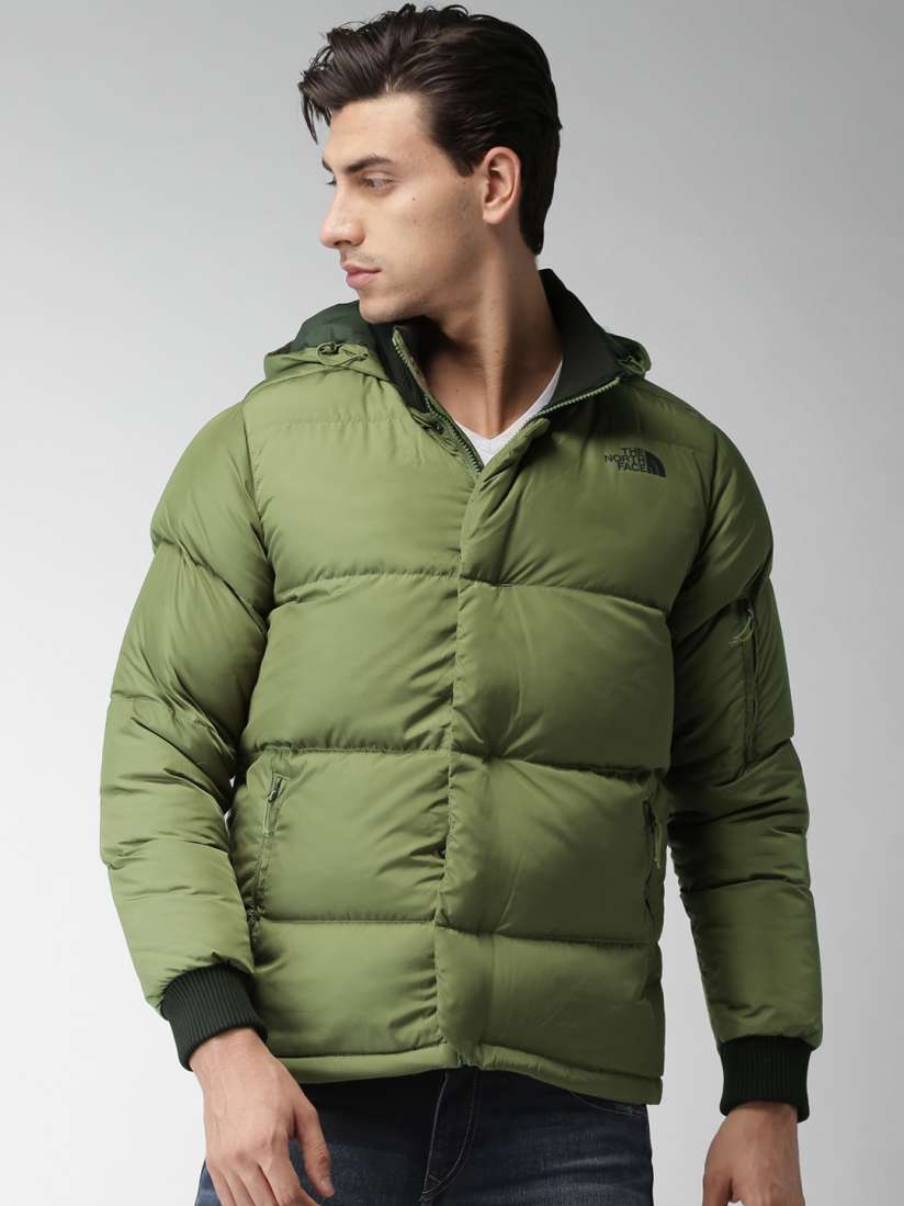 Buy The North Face Men Olive Green Solid A FRZE DWN Jacket Jackets for Men 2422395 Myntra