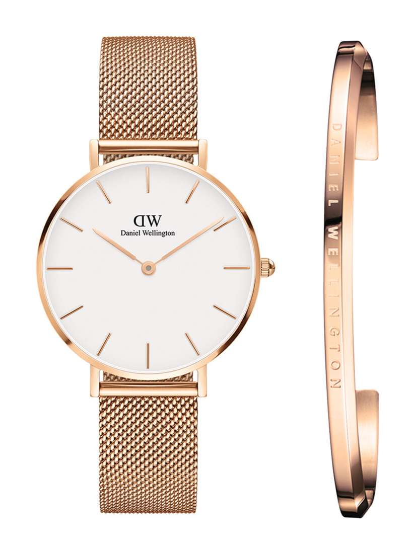 Buy Daniel wellington Women Petite Melrose 32mm Watch With Rose Gold Classic Bracelet Watch Gift Set DW00500019 Watch Gift Set for Women 2422431 Myntra