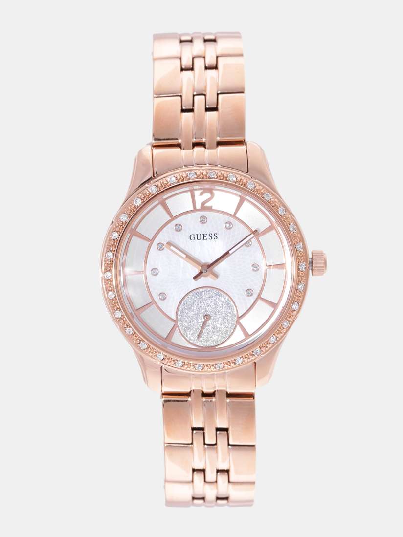 Buy GUESS Women Silver Toned Analogue Watch W0931L3 Watches for Women 2422462 Myntra
