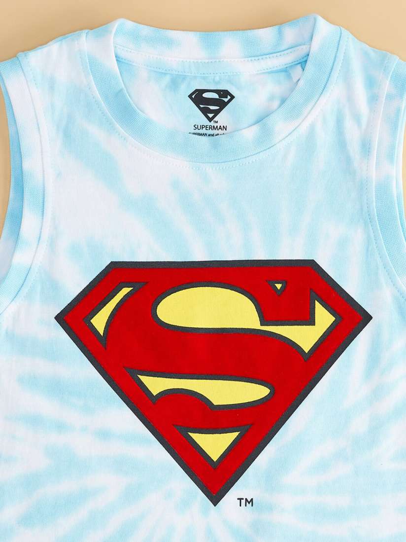 Superman sleeveless t shirt cheap
