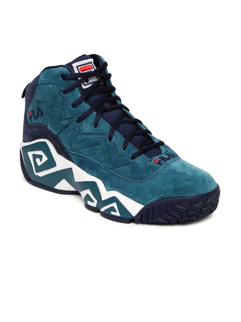 Buy FILA Men Blue Solid Synthetic Leather Mid Top Sneakers Casual Shoes for Men 2424486 Myntra