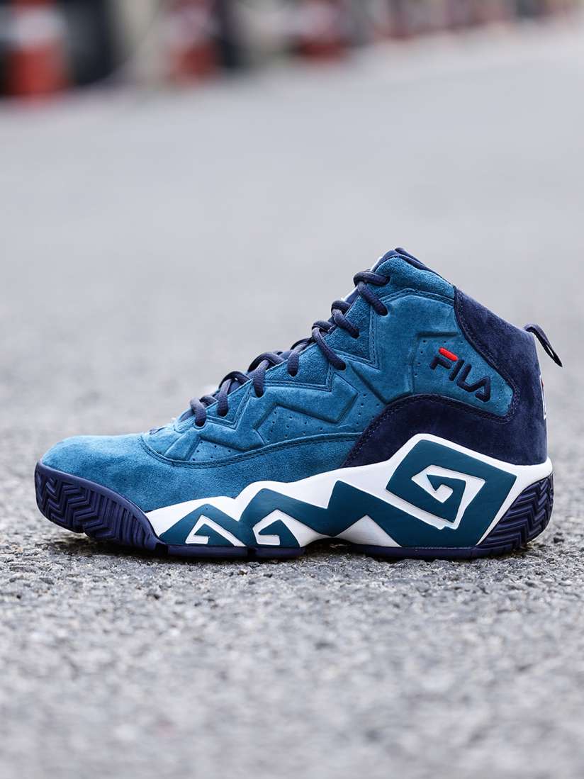 Buy FILA Men Blue Solid Synthetic Leather Mid Top Sneakers Casual Shoes for Men 2424486 Myntra