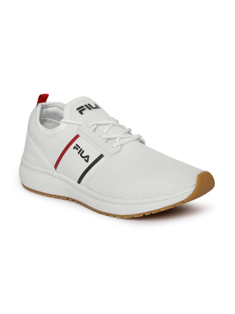 Buy FILA Men White Solid Synthetic Leather Control Sneakers Casual Shoes for Men 2424530 Myntra