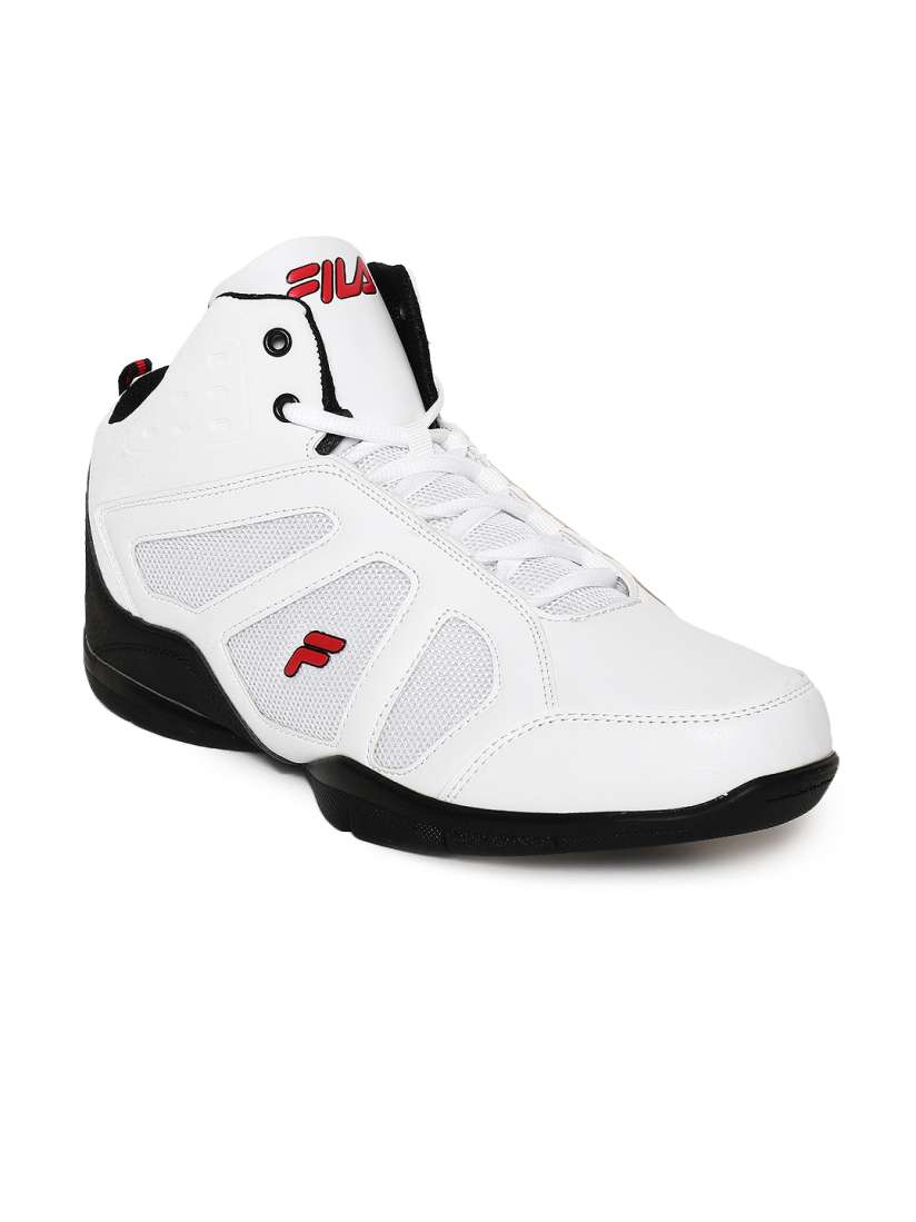 Buy FILA Men White Synthetic Mid Top WILT Basketball Shoes Sports Shoes for Men 2424589 Myntra