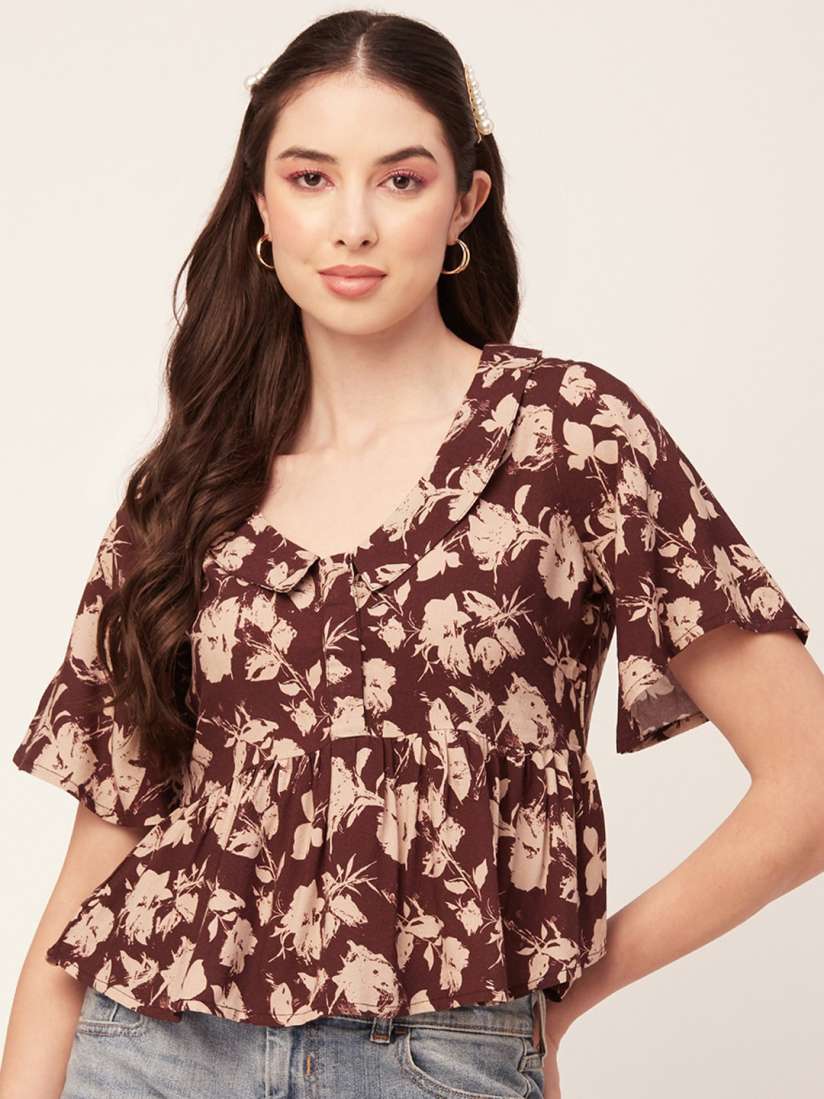 Peplum tops myntra store