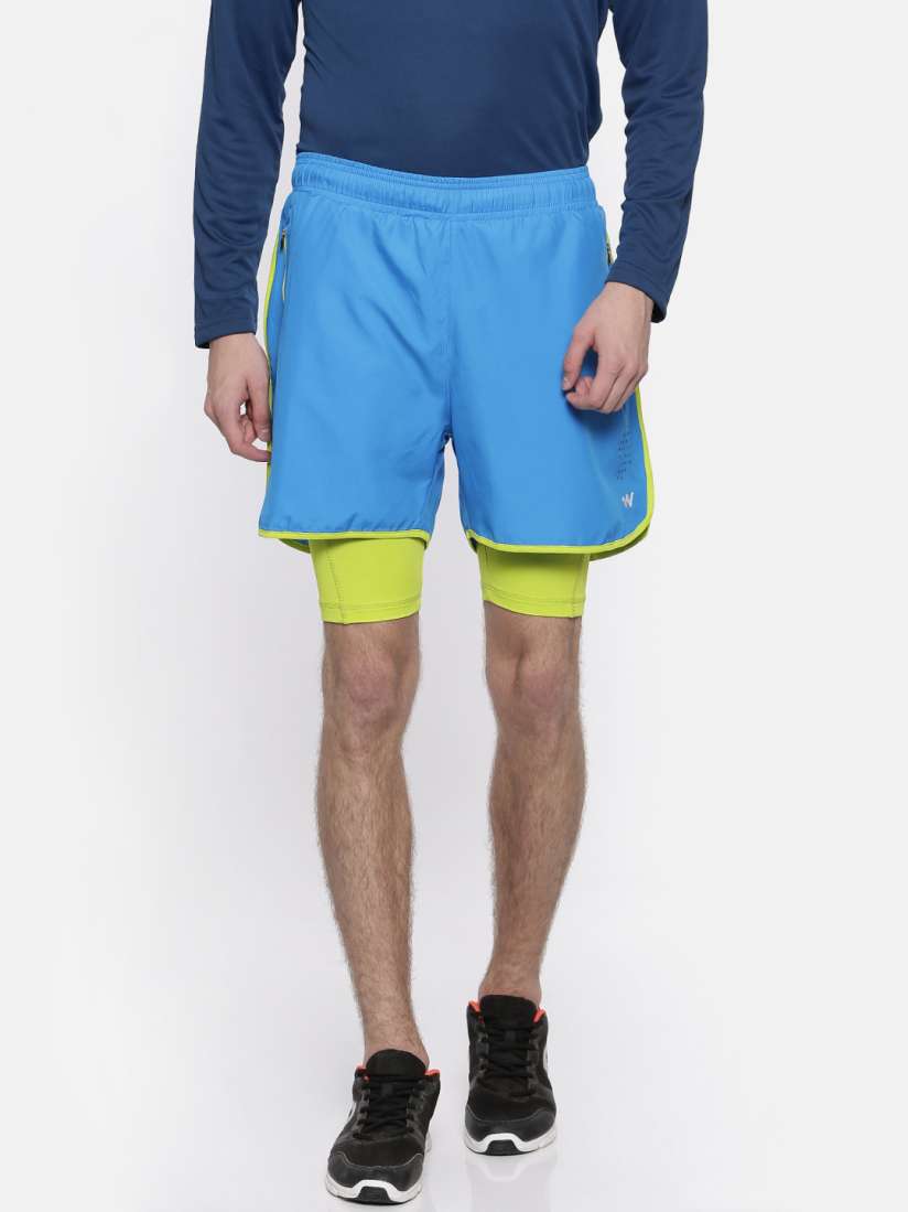 Buy Wildcraft Men Blue Solid Regular Fit Pro Running Sports Shorts Shorts for Men 2425187 Myntra