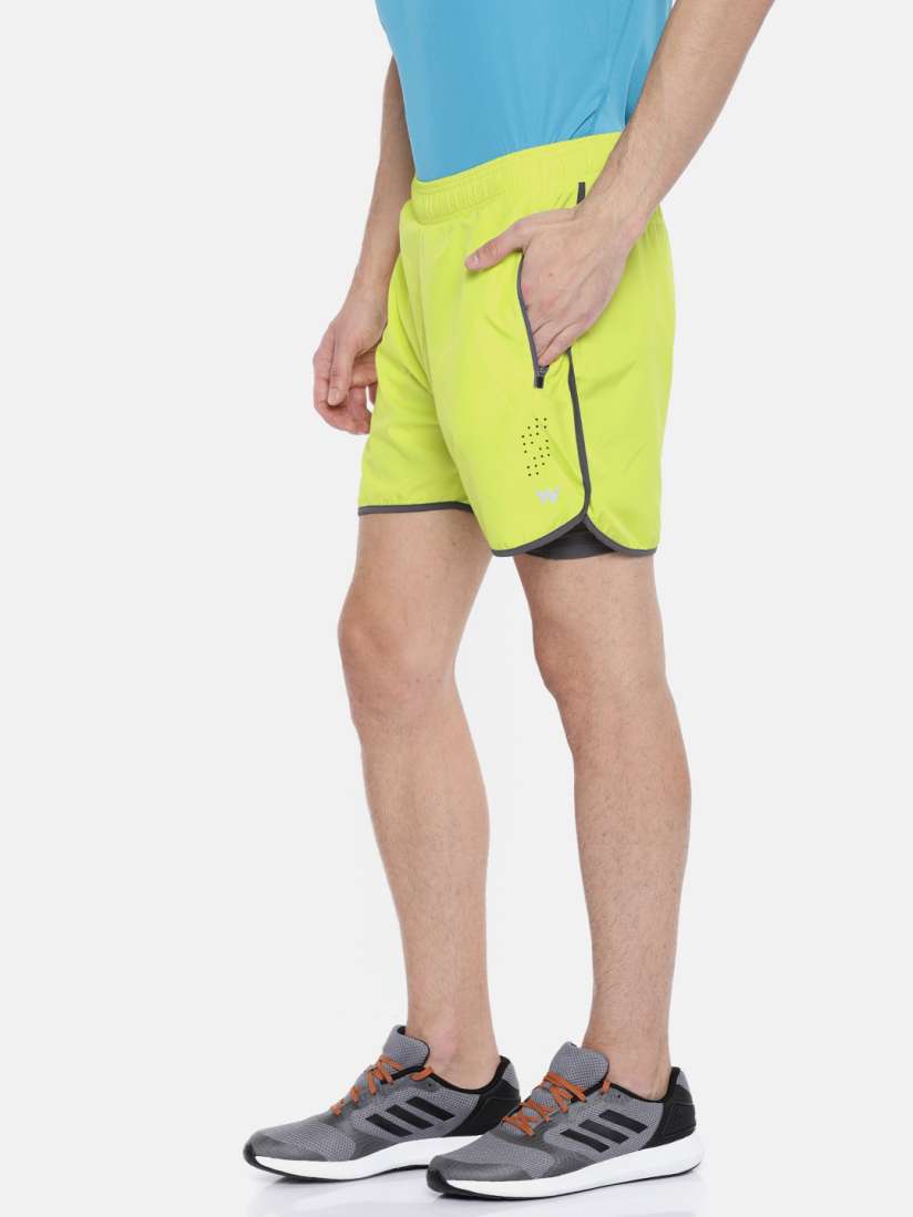 Buy Wildcraft Men Lime Green Solid Sports Pro Running Shorts Shorts for Men 2425188 Myntra