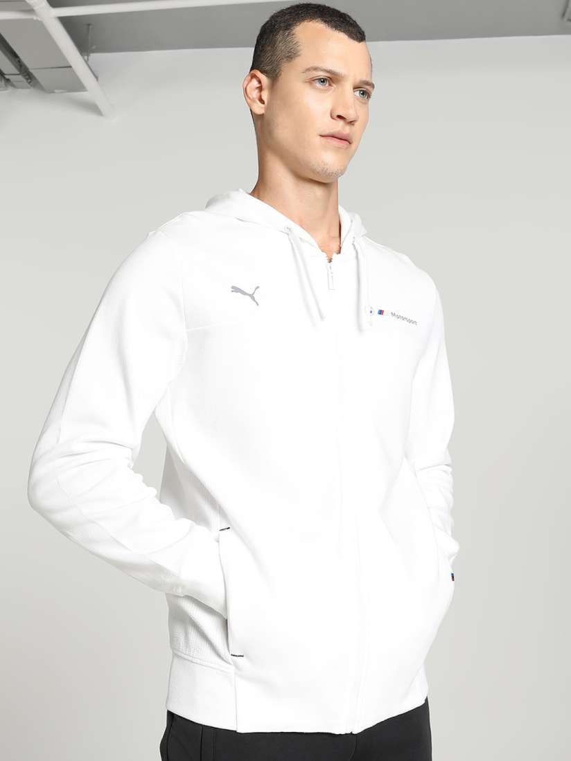 Buy PUMA Hooded Cotton Bomber Jacket Jackets for Men 24256126 Myntra
