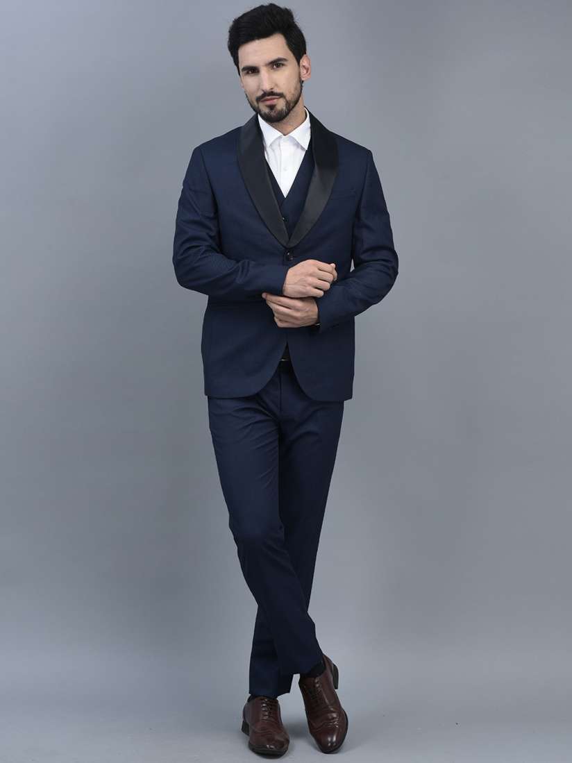 Buy CANOE Single Breasted Tailored Fit Three Piece Formal Suit Suits for Men 24260874 Myntra