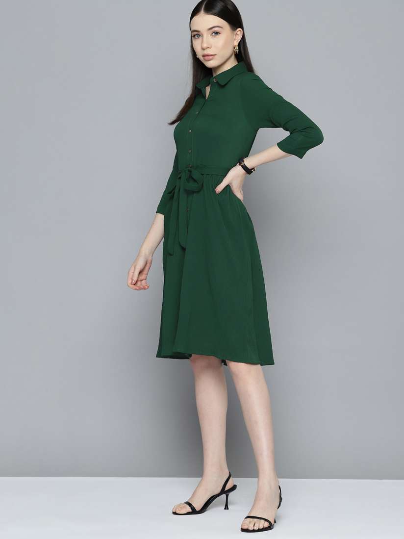 Buy Chemistry Crepe Shirt Dress Dresses for Women 24269924 Myntra