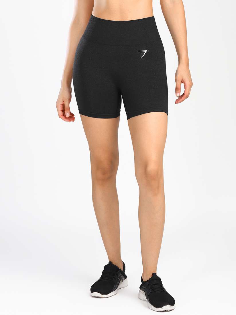 Buy Gymshark Women Black Skinny Fit Training or Gym Sports Shorts