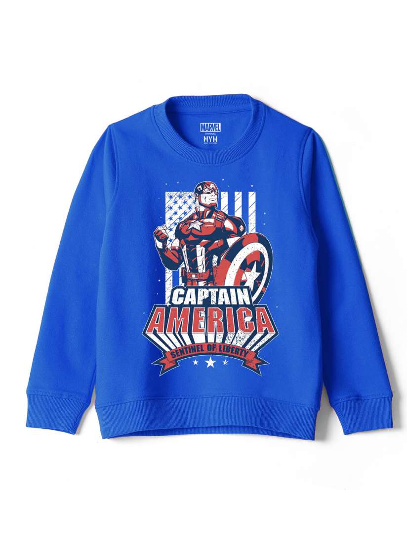 Boys captain america sweatshirt clearance