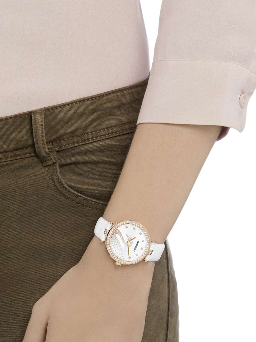 Swarovski swan watch hot sale