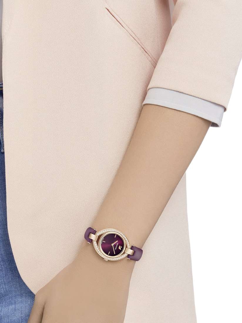 Swarovski purple watch on sale
