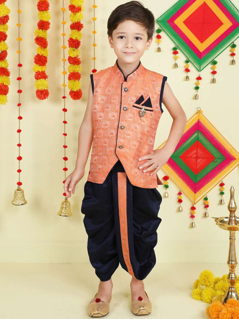 Buy BAESD Boys Woven Design Kurti With Dhoti Pants Kurta Sets for Boys 24282002 Myntra