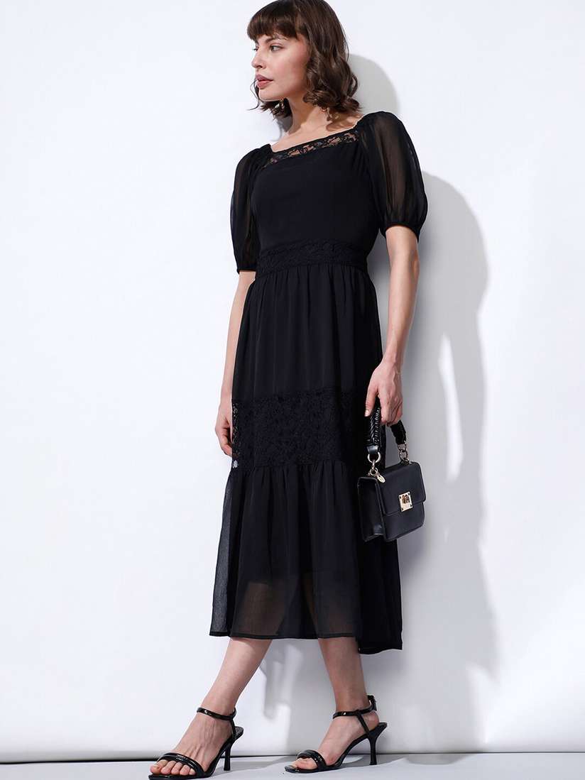 Puff Sleeve Square Neck Lace Dress Buy Vero Moda Square Neck Puff