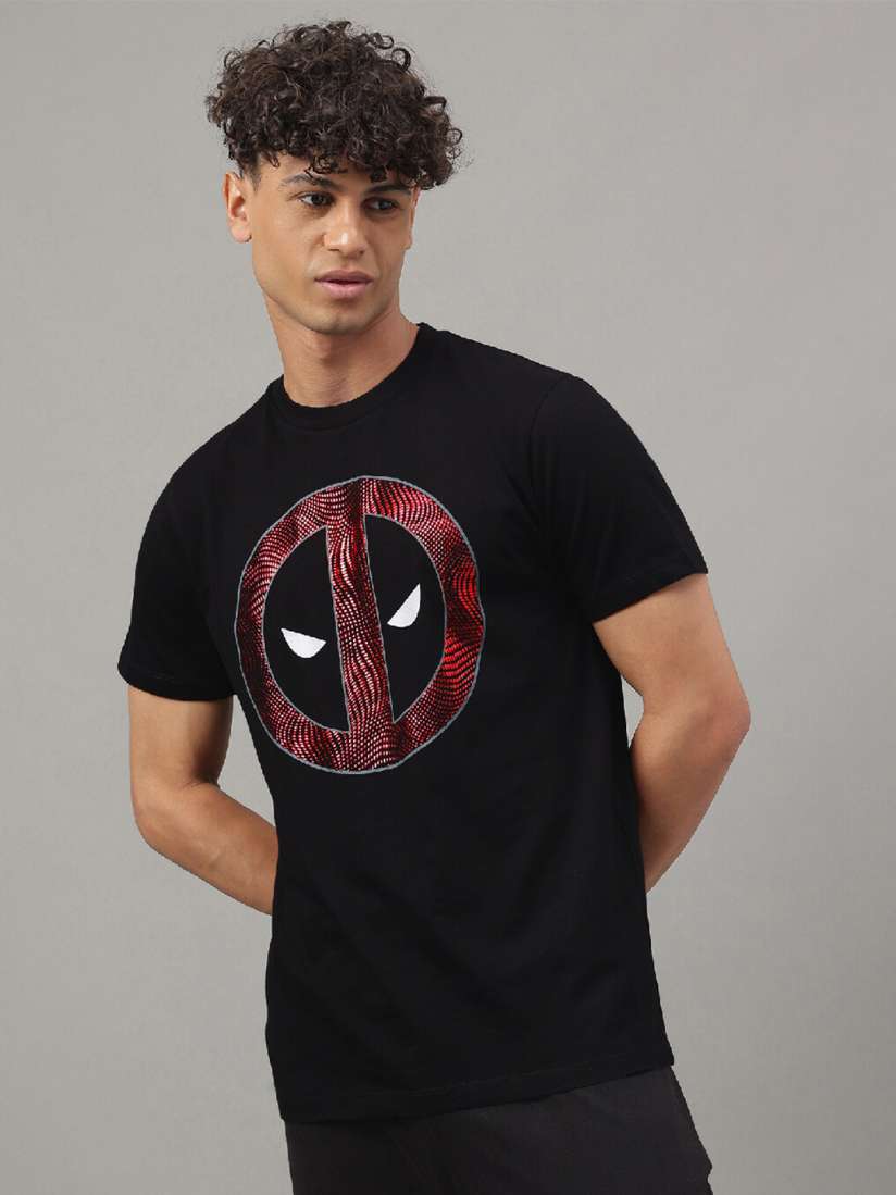 Buy Free Authority Deadpool Printed Regular Fit Pure Cotton T Shirt Tshirts for Men 24291002 Myntra