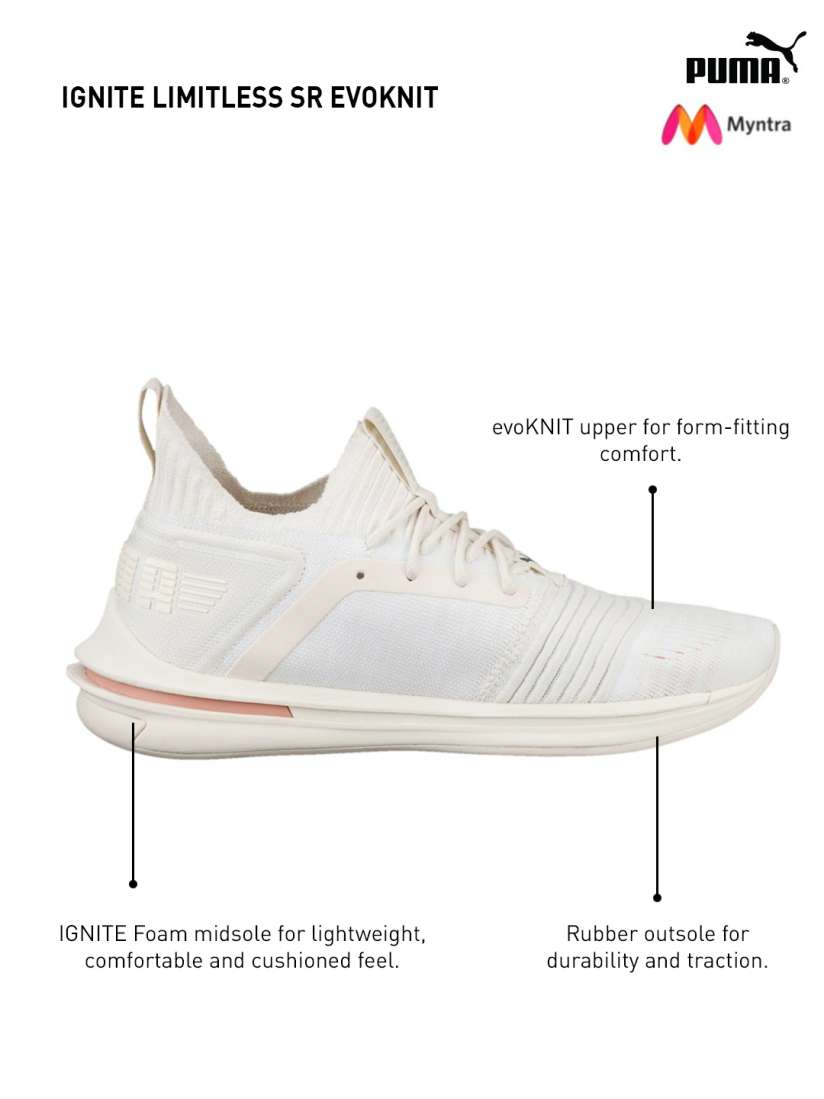 Puma ignite limitless sr evoknit whisper white top