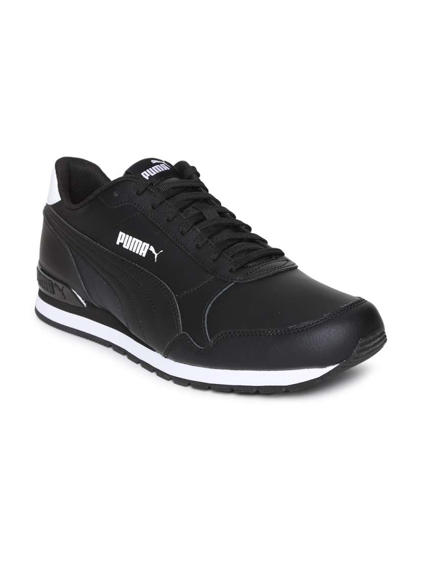 Puma full black shoes shop