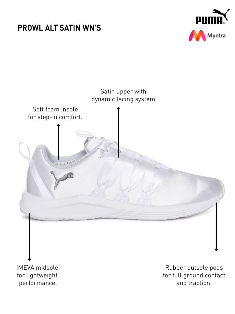 Puma satin white top