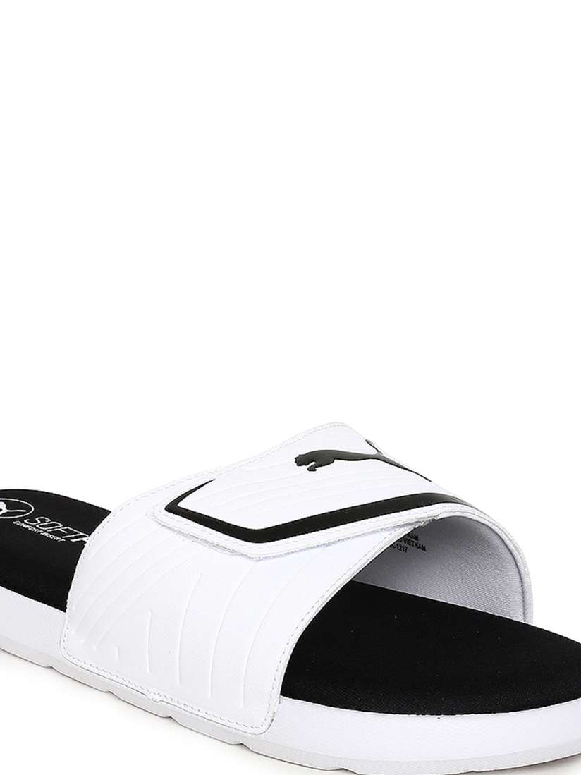 Buy Puma Men White Black Starcat Sfoam Slides Sliders Flip Flops for Men 2429893 Myntra