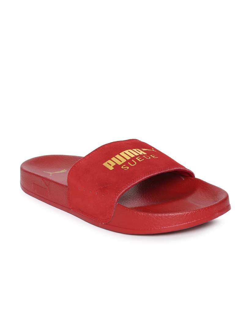 Puma suede slides red sale