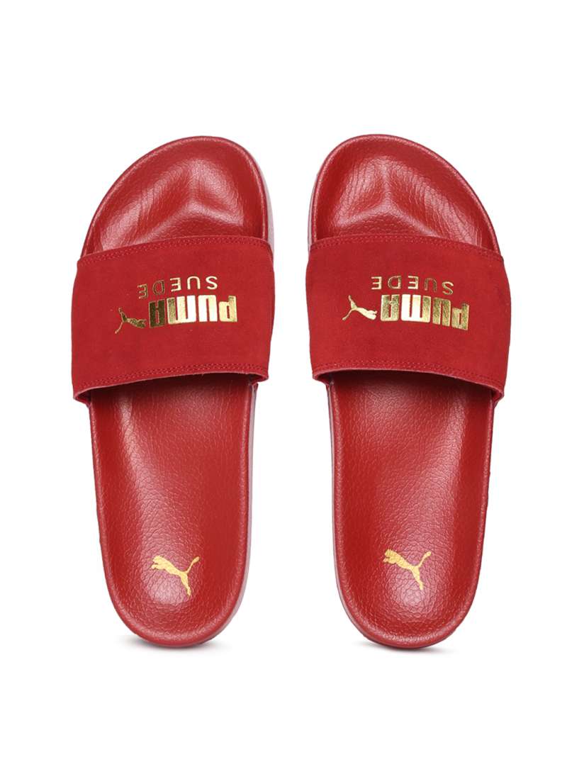 Buy Puma Men Red Leadcat Suede Slides Flip Flops for Men 2429899 Myntra
