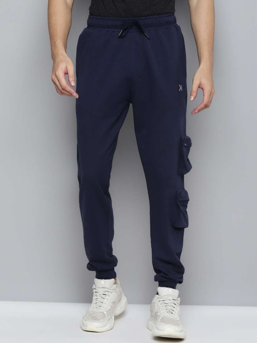 Buy Kook N Keech Navy Blue Men Mid Rise Cargo Joggers Track Pants for Men 24300982 Myntra