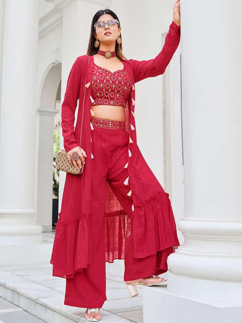 Myntra palazzo tops clearance