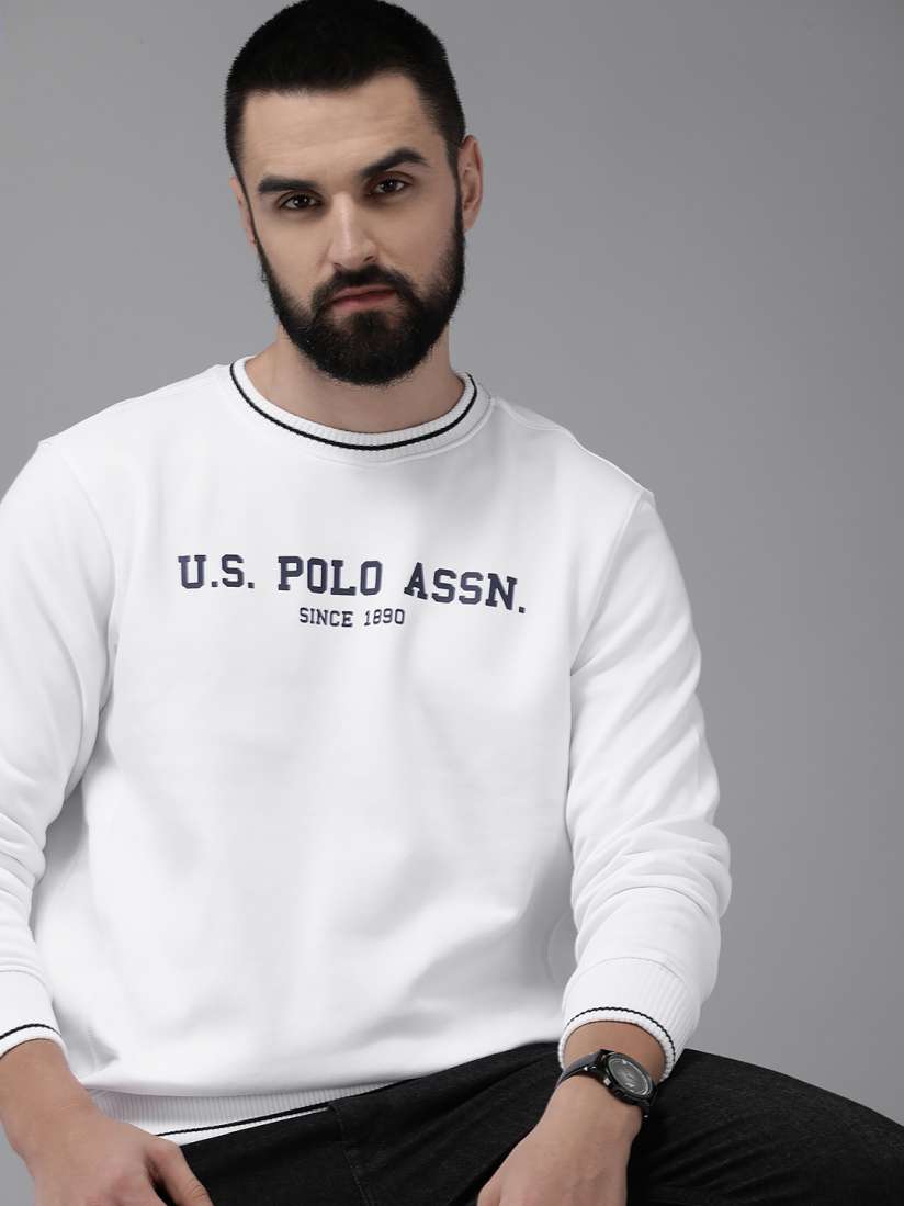 Us polo white sweatshirt cheap